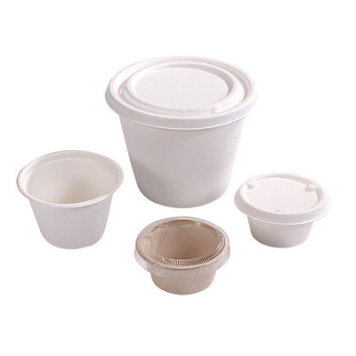 1 온스 2 온스 4 온스 종이는 LID 부분 컵과 버릴 수 있는 샐러드 그릇을 효력을 증대시킵니다