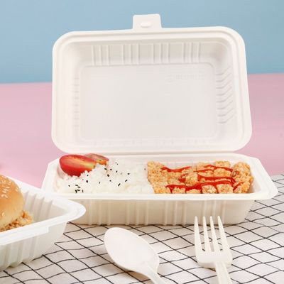 식당 9in은 녹말 버릴 수 있는 칼붙이 3 칸막이 대합조개 껍질 식품 포장을 작은 알로 만듭니다