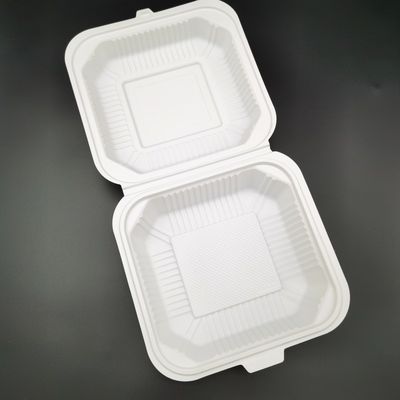 식당 9in은 녹말 버릴 수 있는 칼붙이 3 칸막이 대합조개 껍질 식품 포장을 작은 알로 만듭니다