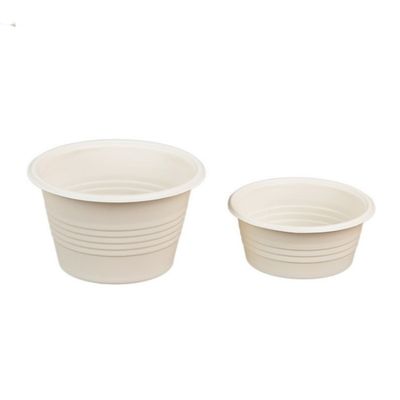 소스 부분을 적응시키는 4OZ 버릴 수 있는 옥수수 녹말 식기류는 LID로 잔 모양으로 만듭니다