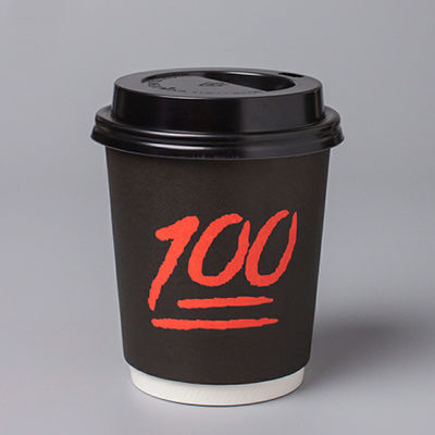 EN13432 일회용 종이는 Lid로 400Ml 12Oz 맞춘 테이크아웃식음식 커피컵을 잔 모양으로 만듭니다