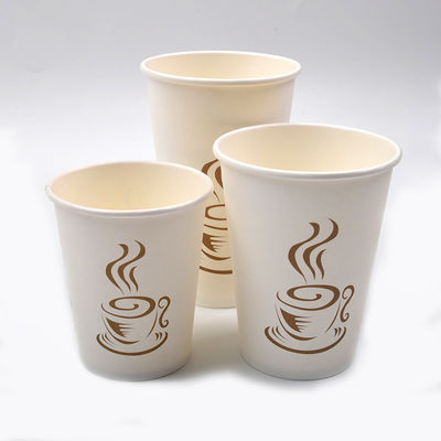 12OZ 300gsm 소다 냉각 음료 일회용 종이는 LID로 주스 백서 컵을 잔 모양으로 만듭니다